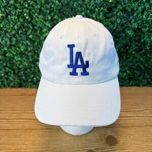LA Los Angeles Dodgers John 3 16 Cap Hat Adjustable Strap White Blue Gold OSFA
